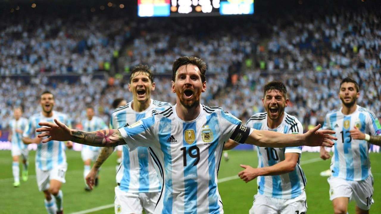 But de Messi égalant Klose